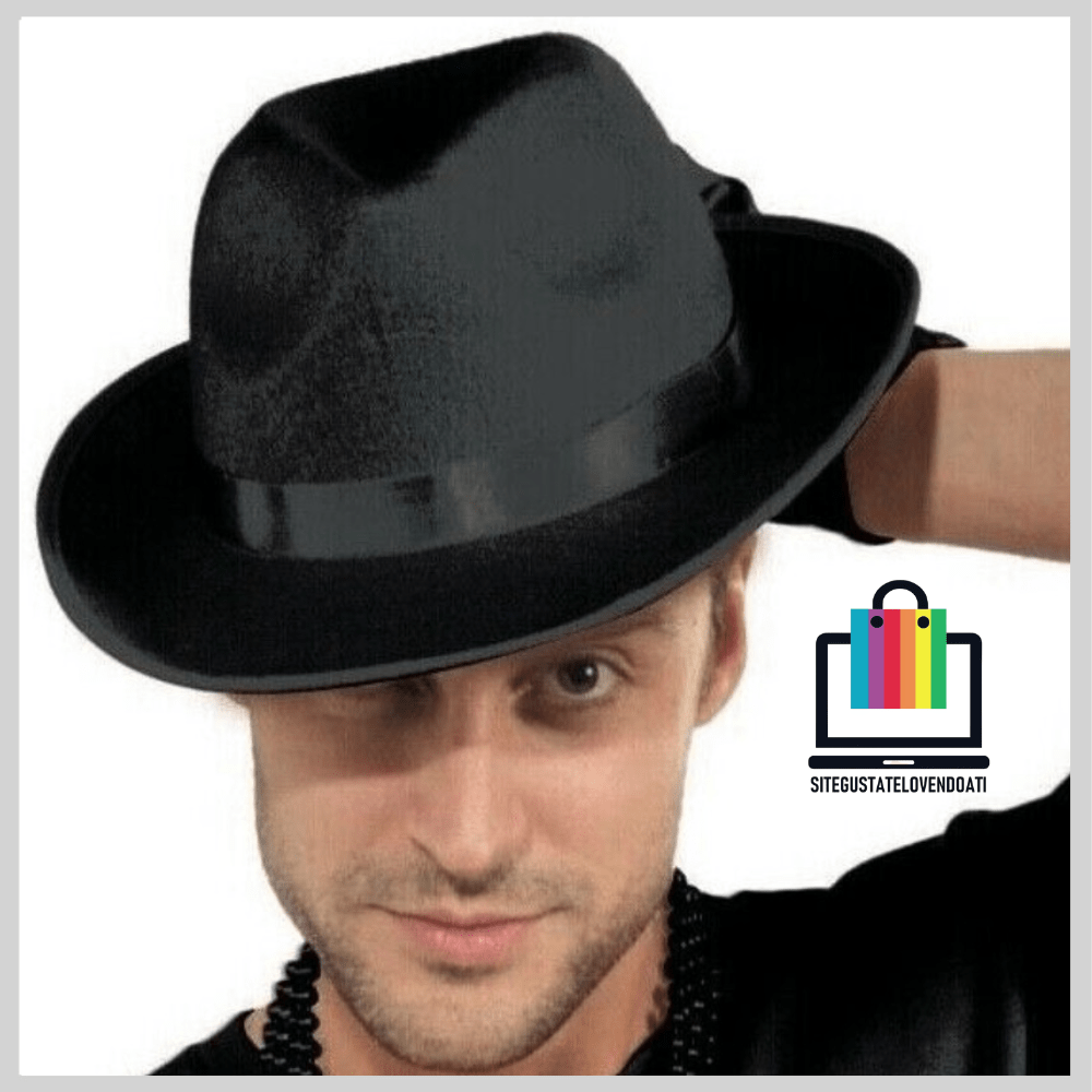 Sombrero de Gángster Negro – Sitegustatelovendoati